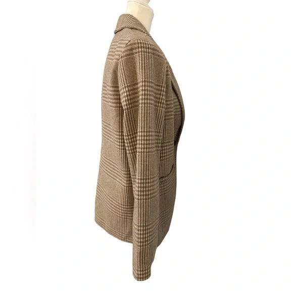 NWT Z Supply Anna Plaid Blazer in Milkshake Size Medium - Picture 6 of 11
